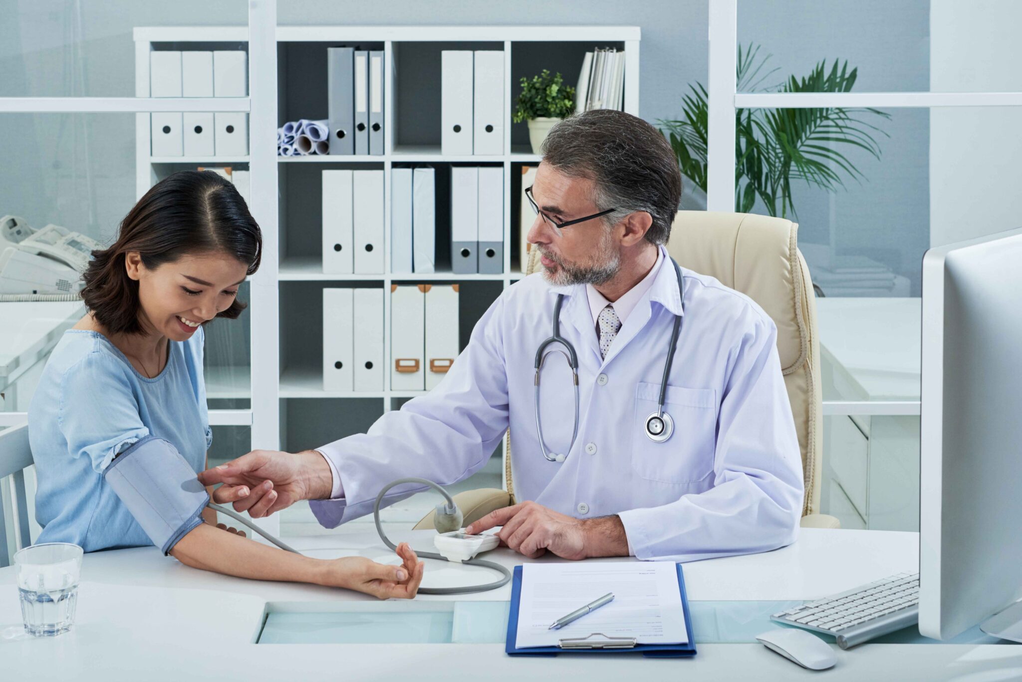 Metabolic assessment during clinical weight management visit with blood pressure and health review